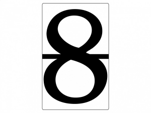 Набор магнитных карточек "Произвольный размер "8" (3 штуки) - fgospostavki.ru - Чита