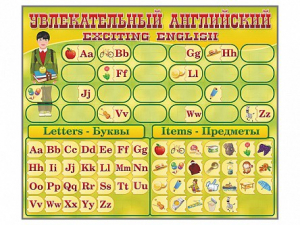 Комплект оборудования "Английский алфавит" с комплектом тематических магнитов - fgospostavki.ru - Чита