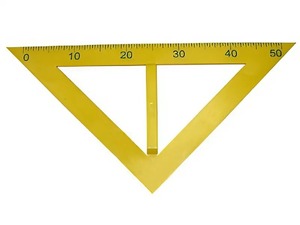 Угольник классный пластмассовый (45 и 45 градусов) - fgospostavki.ru - Чита