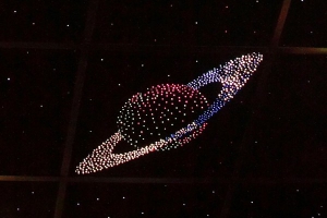 Потолок "Звездное небо с анимационным фибероптическим эффектом сатурн" - fgospostavki.ru - Чита