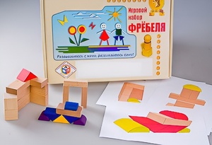 Игровой набор Фребеля "Конструктор деревянный без соединений-2" (Серия "Эксперимент") - fgospostavki.ru - Чита