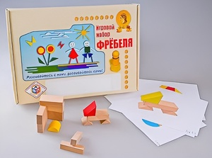 Игровой набор Фребеля "Конструктор деревянный без соединений-1" (Серия "Эксперимент") - fgospostavki.ru - Чита