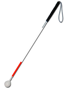 Трость телескопическая графитовая с вращающимся наконечником в виде шара - fgospostavki.ru - Чита