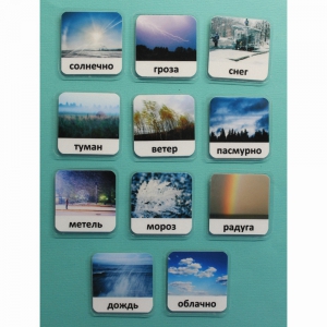 Набор карточек "Погода" (с фотографиями) - fgospostavki.ru - Чита