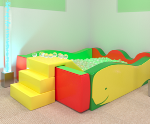 Бассейн «Кит» с горкой - fgospostavki.ru - Чита