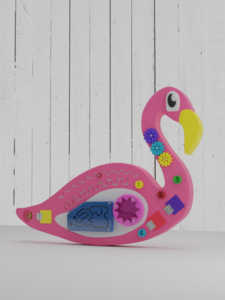 Бизиборд «Розовый фламинго» - fgospostavki.ru - Чита