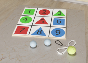 Мишень напольная цветная с цифрами - fgospostavki.ru - Чита