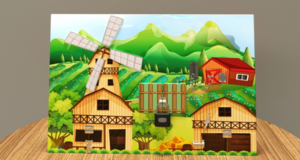 Настенная панель «Деревенский двор» - fgospostavki.ru - Чита