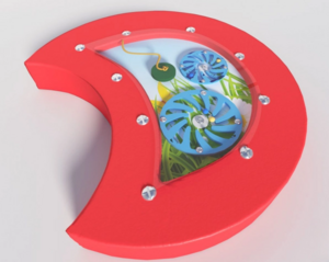 Настенный игровой модуль в виде части гусеницы с весами - fgospostavki.ru - Чита