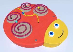 Настенный игровой элемент в виде головы гусеницы - fgospostavki.ru - Чита