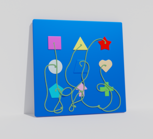 Тактильно-развивающая панель «Геометрия» - fgospostavki.ru - Чита