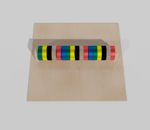 Тактильно-развивающая панель с разноцветными кругами - fgospostavki.ru - Чита