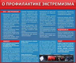 Стенд "О профилактике экстремизма" - fgospostavki.ru - Чита