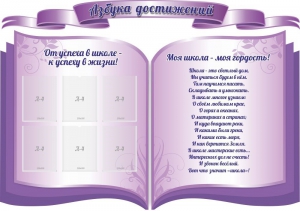 Стенд "Азбука достижений" (резной стенд из 3-х частей) - fgospostavki.ru - Чита