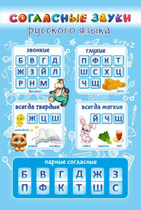 Стенд "Согласные русского языка" - fgospostavki.ru - Чита