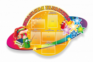 Стенд "Школьная галактика" резной стенд - fgospostavki.ru - Чита