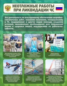 Стенд "Неотложные работы при ликвидации ЧС" - fgospostavki.ru - Чита