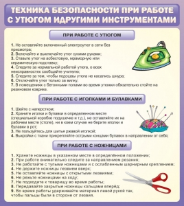 Стенд "Техника безопасности при работе с утюгом" - fgospostavki.ru - Чита