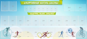 Стенд "Спортивная жизнь школы" - fgospostavki.ru - Чита