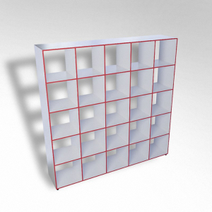 Шкаф открытый многосекционный ТР25 ЛДСП - fgospostavki.ru - Чита