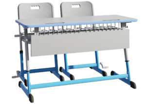 Парта NOMAD V двухместная регулируемая по высоте с антивандальной кромкой - fgospostavki.ru - Чита