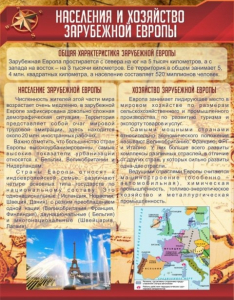 Стенд "Населения и хозяйство Зарубежной Европы" - fgospostavki.ru - Чита