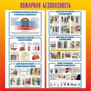 Стенд "Пожарная безопасность" Вариант 4 - fgospostavki.ru - Чита
