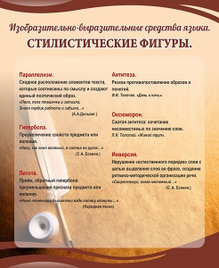 Стенд "Стилистические фигуры" Вариант 2 - fgospostavki.ru - Чита