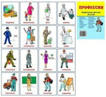 Раздаточные карточки "Профессии" - fgospostavki.ru - Чита