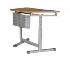 Стол ученический регулируемый трапецевидный с перфорированным экраном на плоскоовальной трубе. (1 элемент) - fgospostavki.ru - Чита