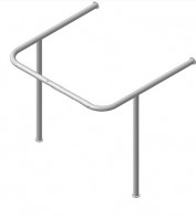 Поручень для раковины, опорой к стене (750 x 550 x 750 миллиметров) - fgospostavki.ru - Чита