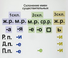 Набор магнитных карточек "Склонение имен существительных" - fgospostavki.ru - Чита