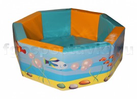 Сухой бассейн восьмигранный с шелкографией - fgospostavki.ru - Чита