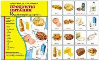 Демонстрационные карточки "Продукты питания" - fgospostavki.ru - Чита