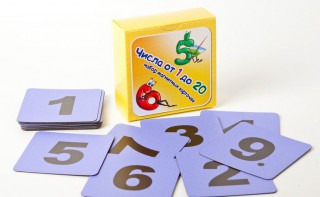 Набор магнитных карточек "Числа от 1 до 20" (фон фиолетовый) - fgospostavki.ru - Чита