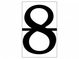 Набор магнитных карточек "Произвольный размер "8" (3 штуки) - fgospostavki.ru - Чита