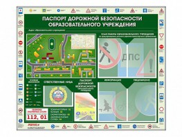 Стенд-уголок "Паспорт дорожной безопасности образовательного учреждения" - fgospostavki.ru - Чита