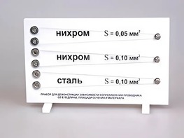 Прибор для демонстрации зависимости сопротивления проводника от его длины, сечения и материала - fgospostavki.ru - Чита