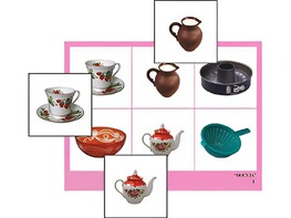 Логопедическое лото "Посуда" (4 планшета, 24 карточки, цветное, ламинированное) - fgospostavki.ru - Чита