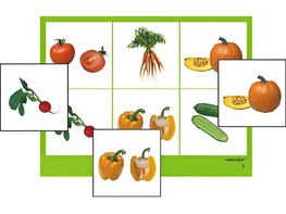 Логопедическое лото "Овощи" (4 планшета, 24 карточки, цветное, ламинированное) - fgospostavki.ru - Чита