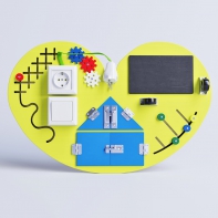 Бизиборд «Большое жёлтое сердце» - fgospostavki.ru - Чита