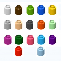  Элемент конструктора одиночный одноцветный Color Blocks 100 штук - fgospostavki.ru - Чита