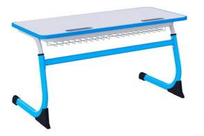 Парта SMARTY двухместная регулируемая по высоте с антивандальной кромкой - fgospostavki.ru - Чита