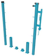 Стойки для большого тенниса с механизмом натяжения со стаканами - fgospostavki.ru - Чита