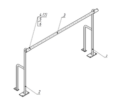 Станок хореографический напольный (1,5 метра, однорядный) - fgospostavki.ru - Чита