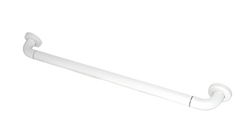 Поручень прямой с антибактериальным покрытием (белый) - fgospostavki.ru - Чита