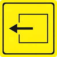 Тактильный знак (выход из помещения) 150х150 - fgospostavki.ru - Чита