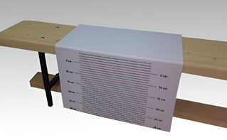 Линейка складная для измерения уровня гибкости на гимнастическую скамейку - fgospostavki.ru - Чита
