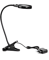 Лупа настольная на прищепке с подсветкой (5х) - fgospostavki.ru - Чита