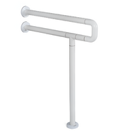 Поручень напольно-настенный с антибактериальным покрытием (белый) - fgospostavki.ru - Чита